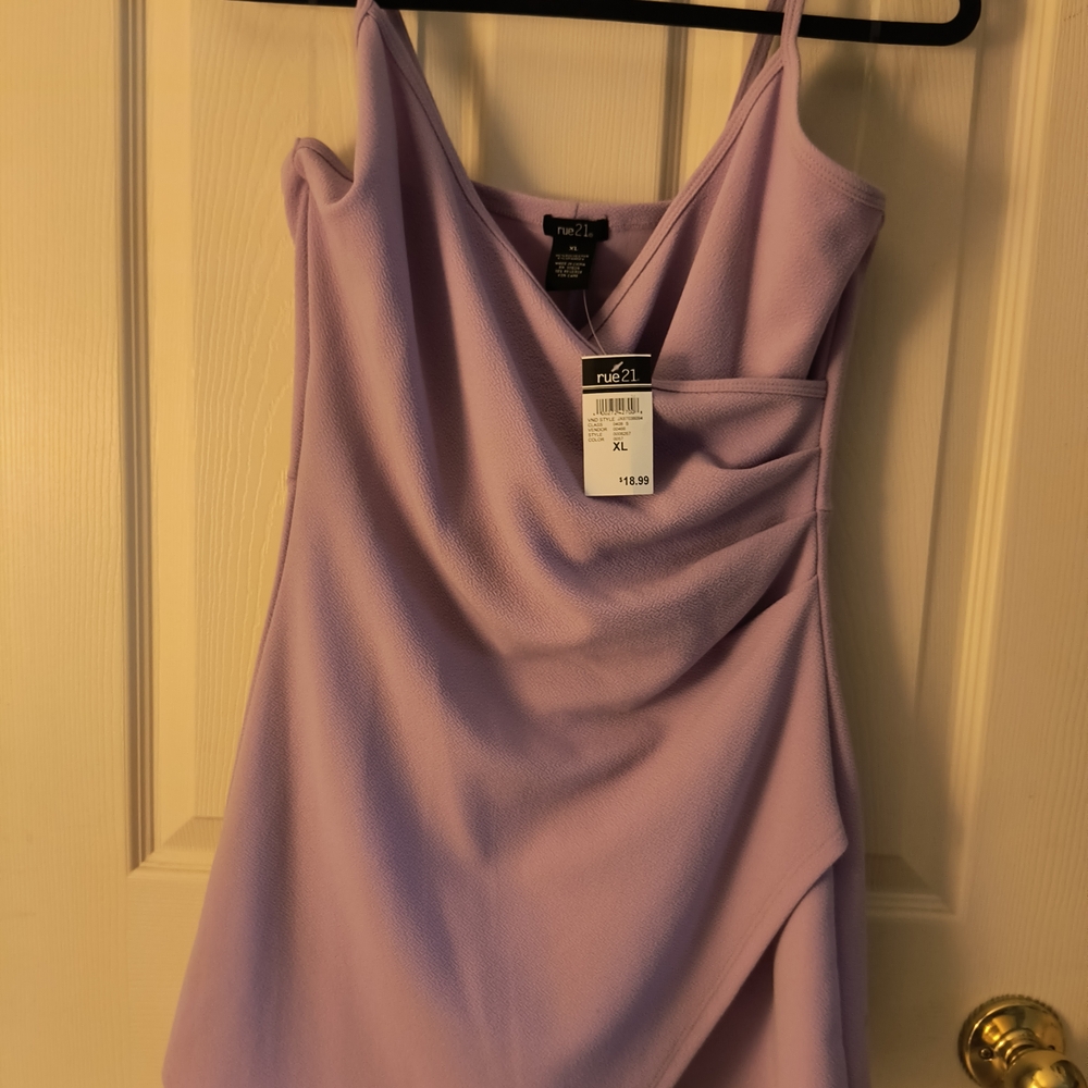 Rue21 Lavender,  Asymmetrical Skort Style Romper, XL, NWT